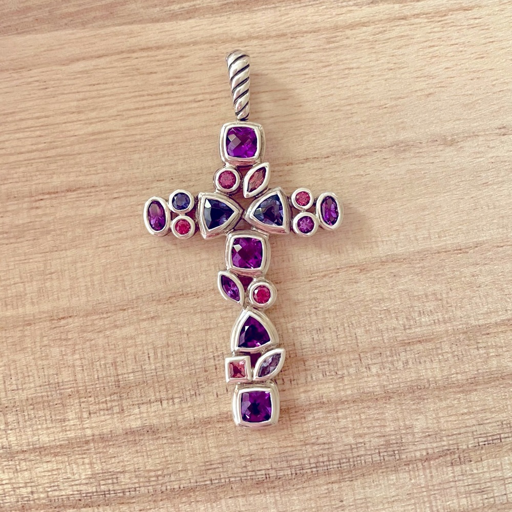 ❤️SOLD❤️ David Yurman Confetti Cross Pendant